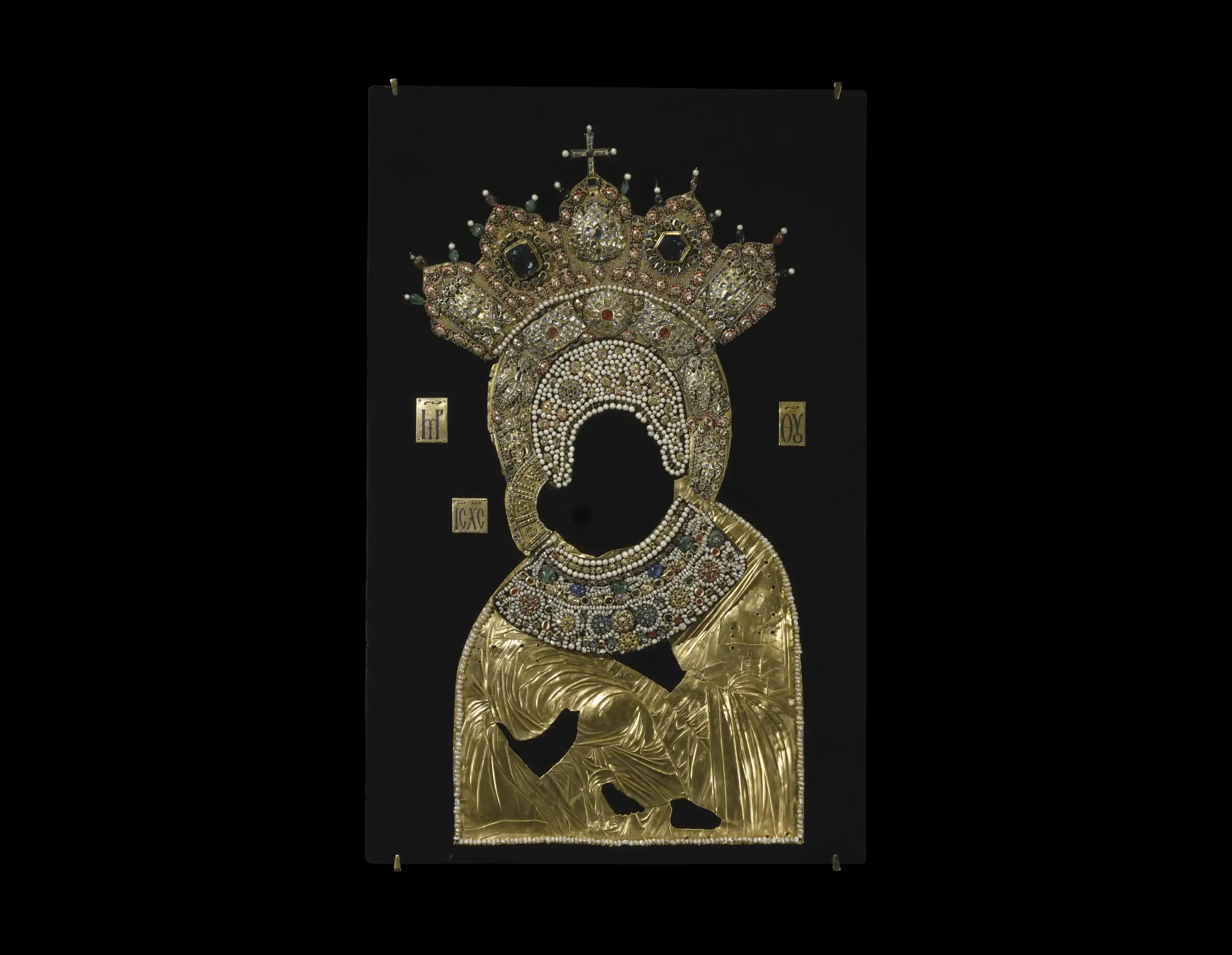 Икона «Богоматерь Донская» в окладе.webp