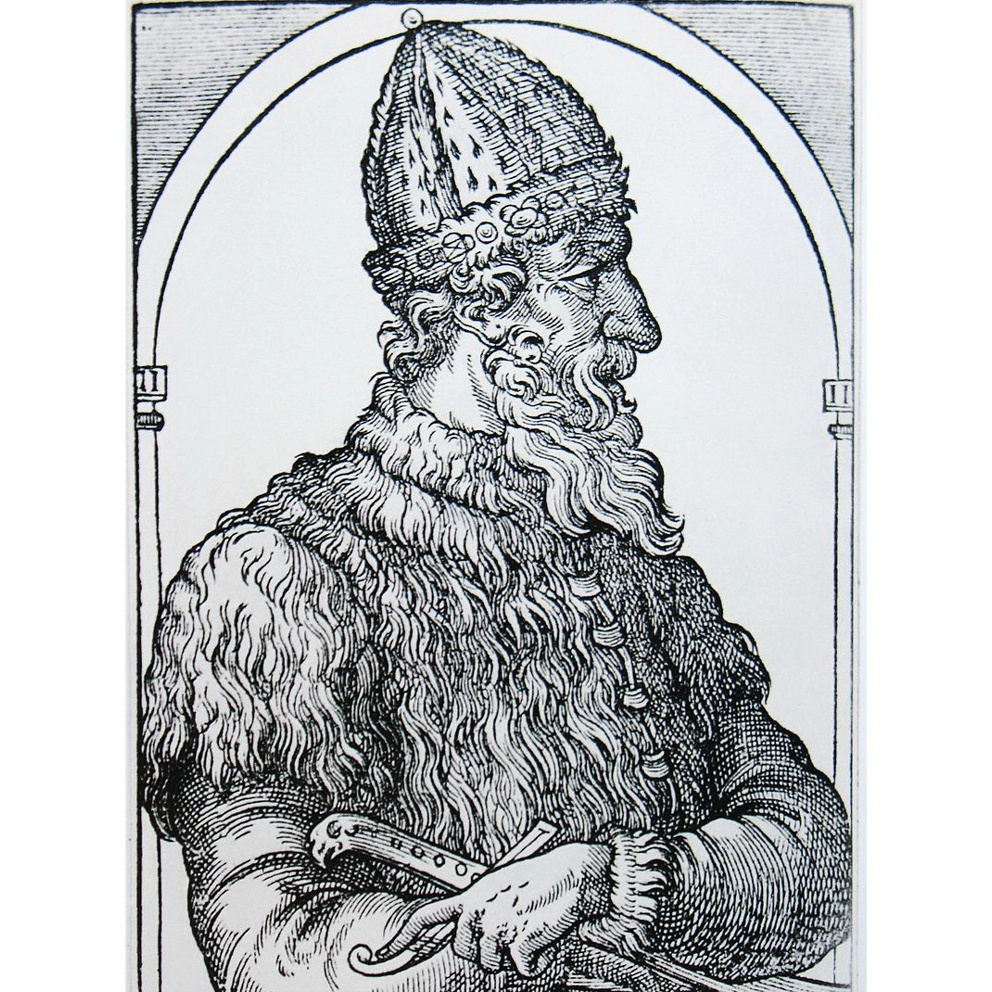 Великий князь Иван III. Европейская гравюра, 1575 г.