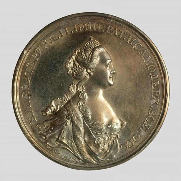 Медаль на вступление на престол императрицы Екатерины II