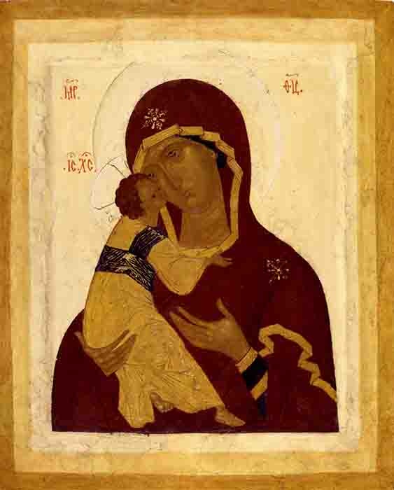 Икона «Богоматерь Владимирская». Конец XV – начало XVI в.