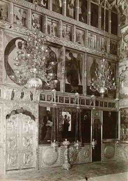 Иконостас Благовещенского собора. Фото 1950-х гг.