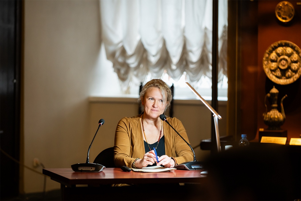 Т.В. Атамуратова с докладом «Монастыри в стенах Кремля, социальный состав и хозяйственная жизнь: от секуляризации до революции»