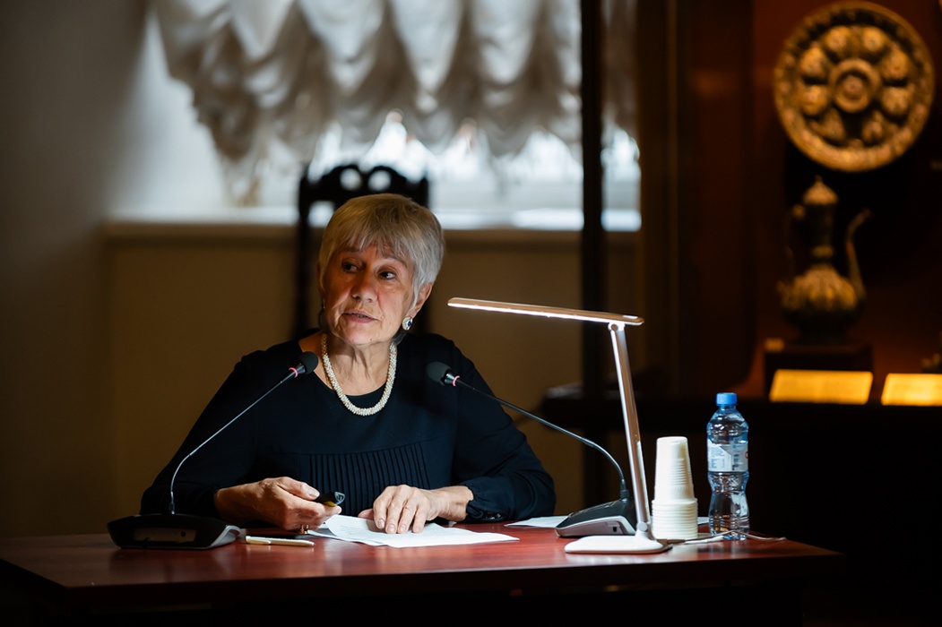 И.А. Стерлигова с докладом «Утраченные панагии Патриаршей ризницы»